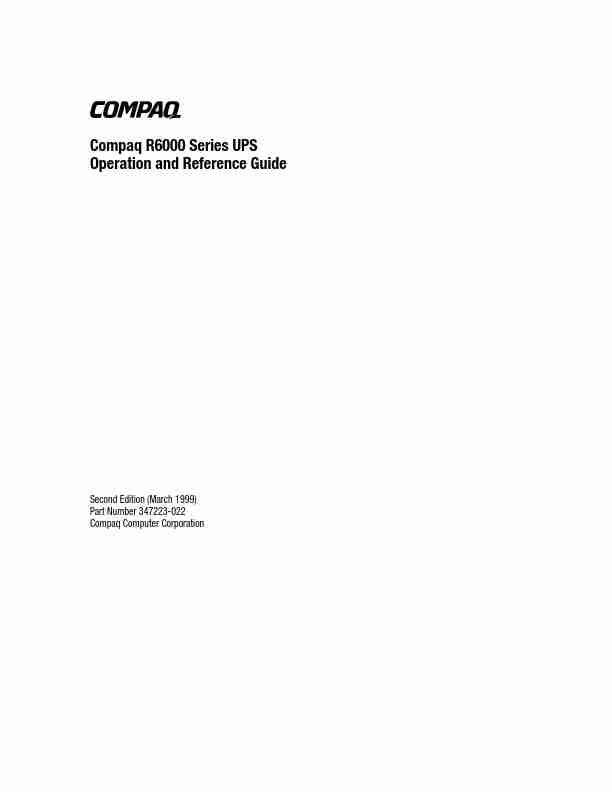 Compaq Power Supply R6000-page_pdf